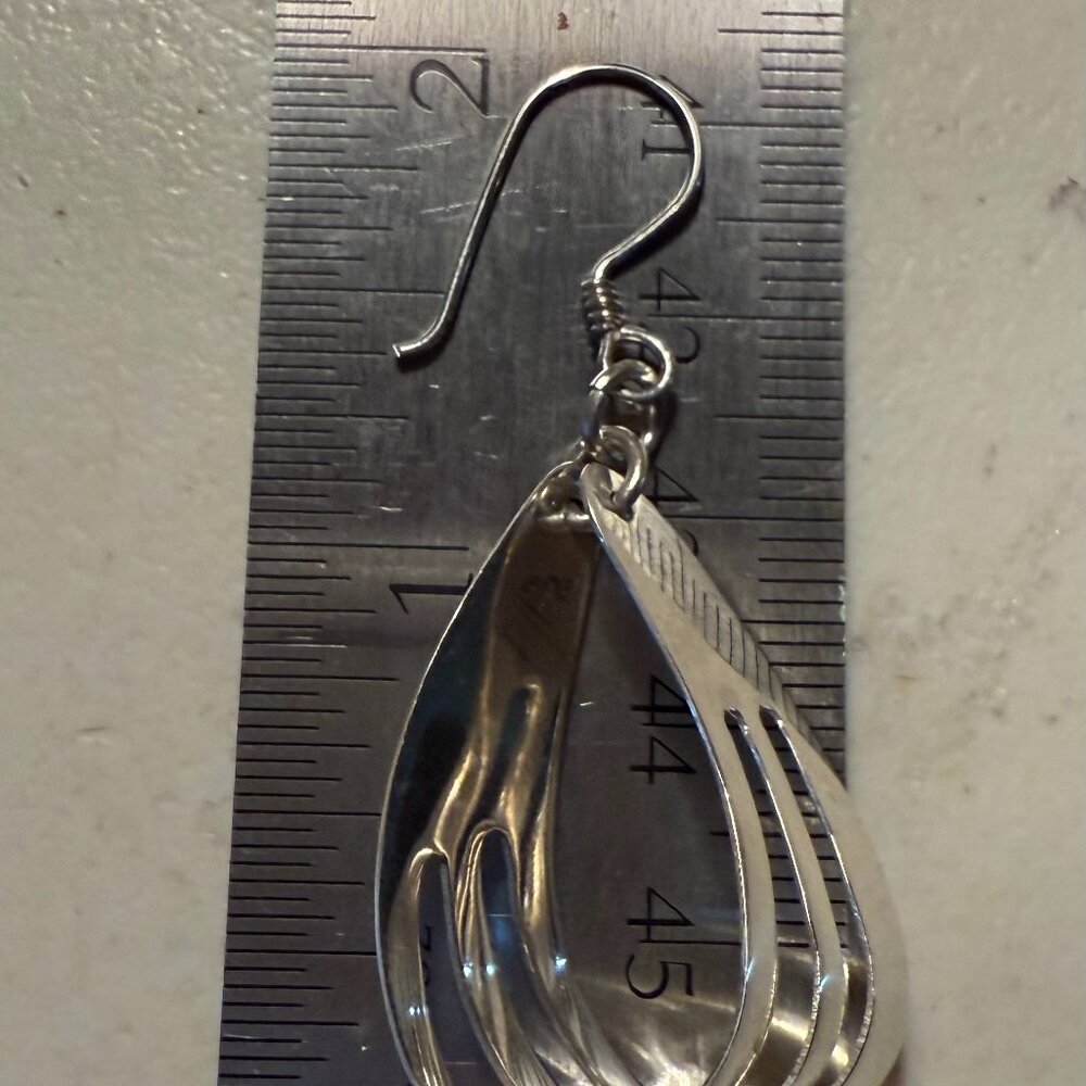 Silver earrings - Picture 2 of 4